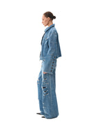 Washed denim jacket