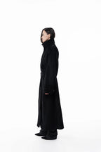 Maxi high collar coat