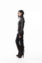 Brown Slim Leather Jacket