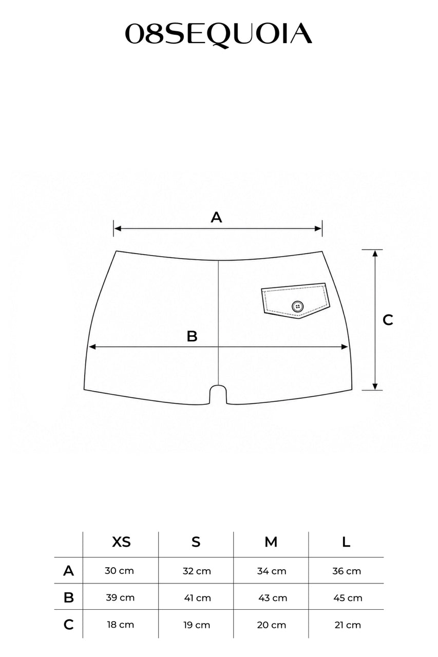 Buttons mini shorts