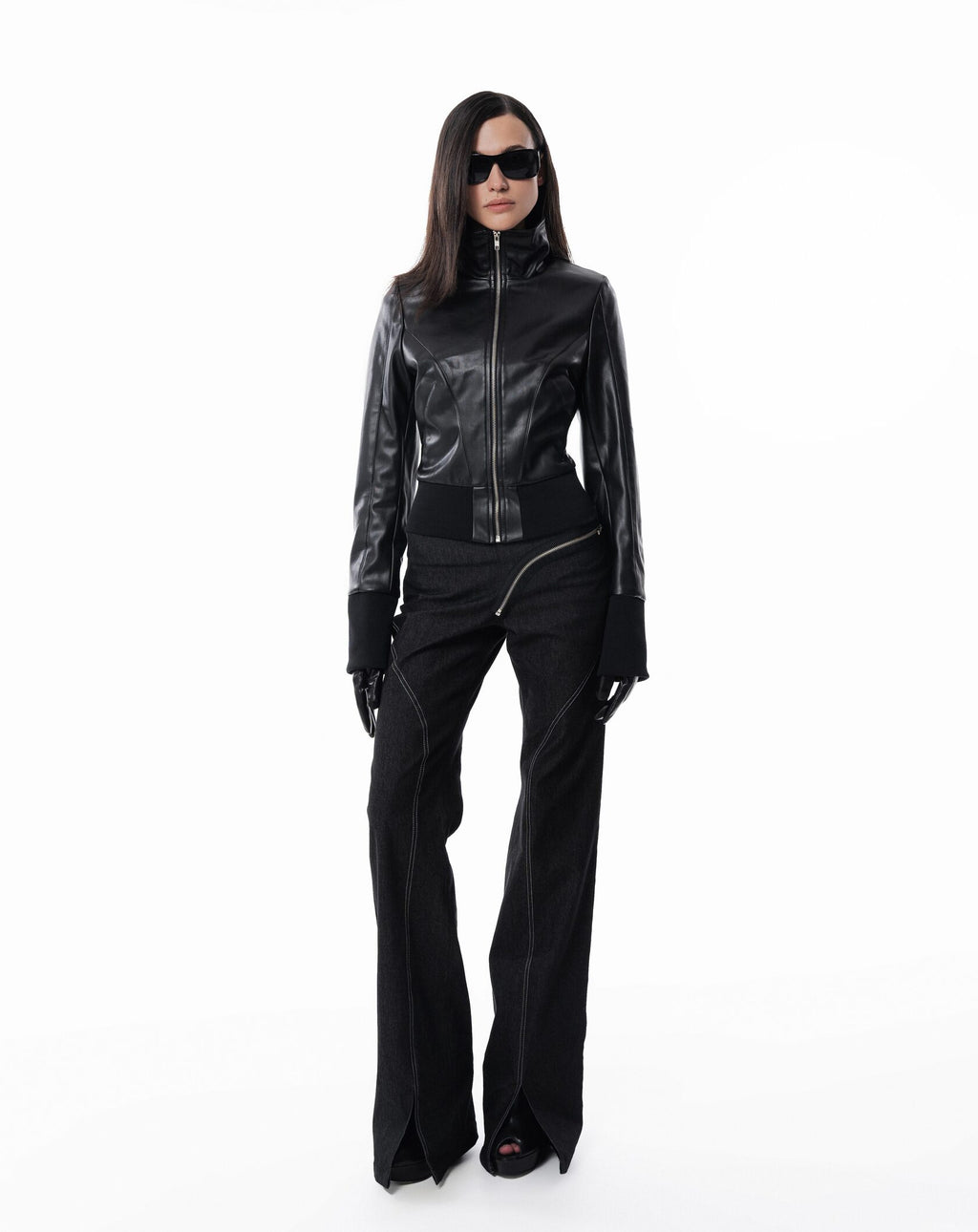 Black Slim Leather Jacket