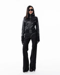 Black Slim Leather Jacket