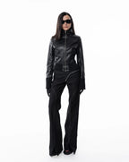 Black Slim Leather Jacket