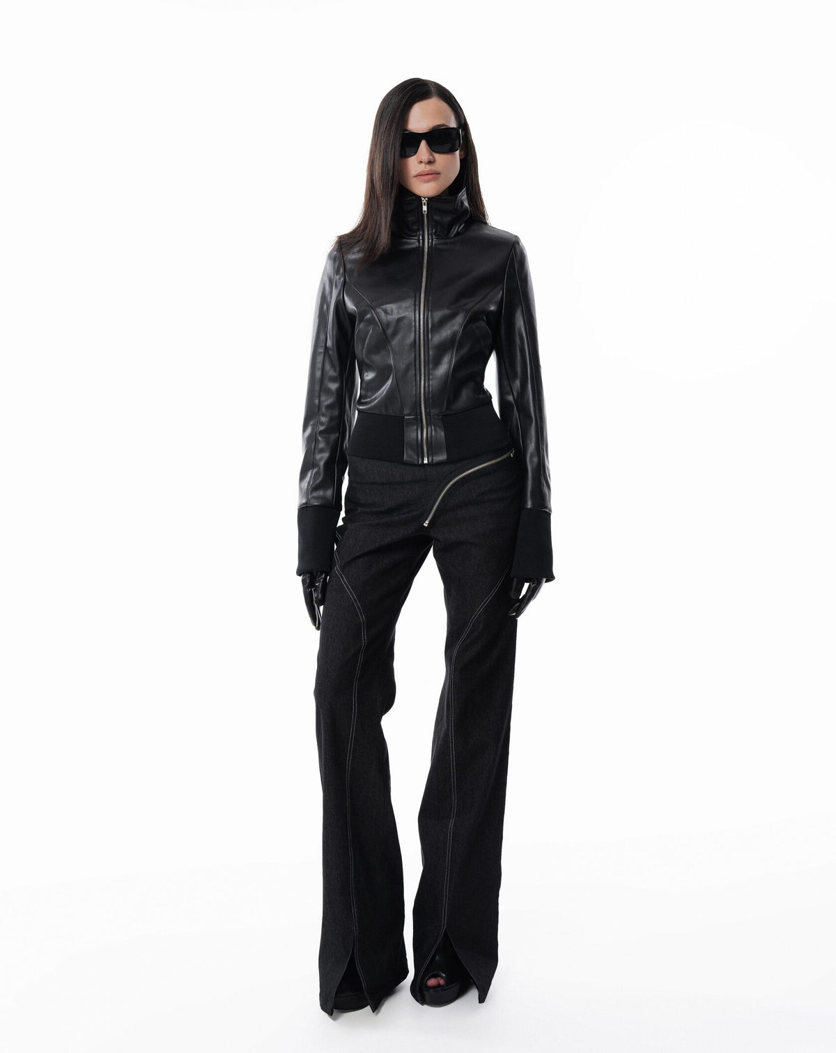 Black Slim Leather Jacket