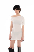 Milky Off Shoulder Dress