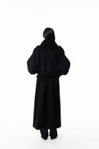 Maxi high collar coat