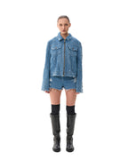 Washed denim jacket