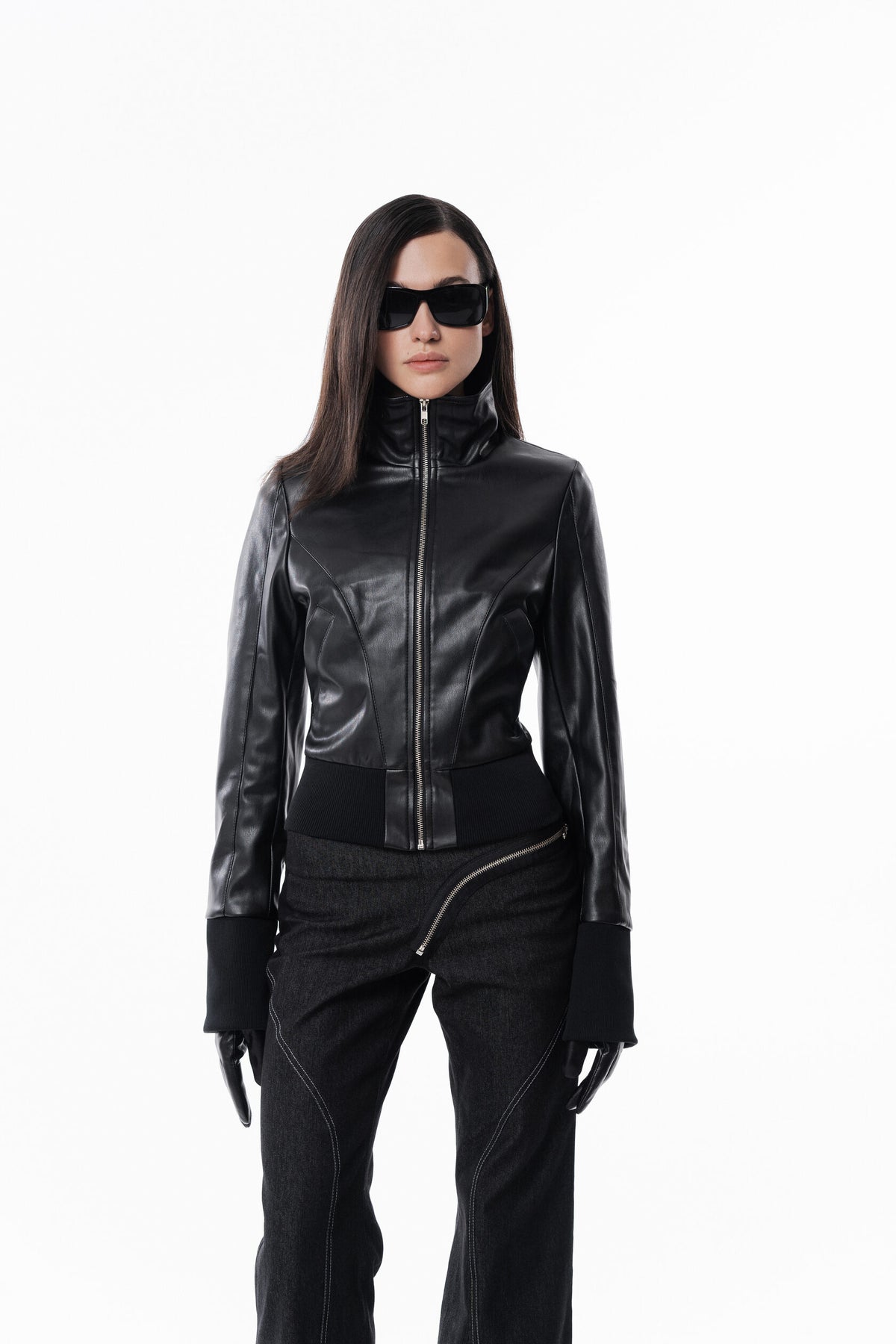 Black Slim Leather Jacket