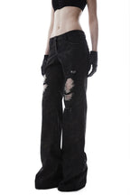 Black Distressed Jeans