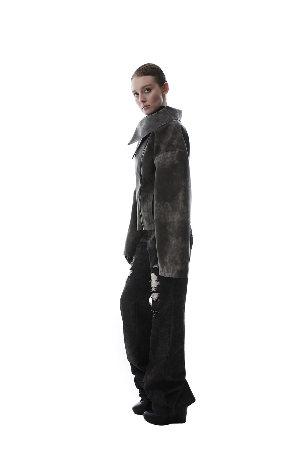 Washed Leather Jacket