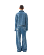 Washed denim jacket