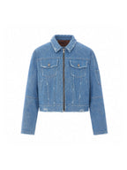 Washed denim jacket
