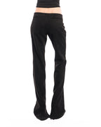 Suede low rise pants