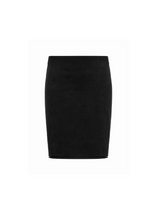 Suede mini skirt