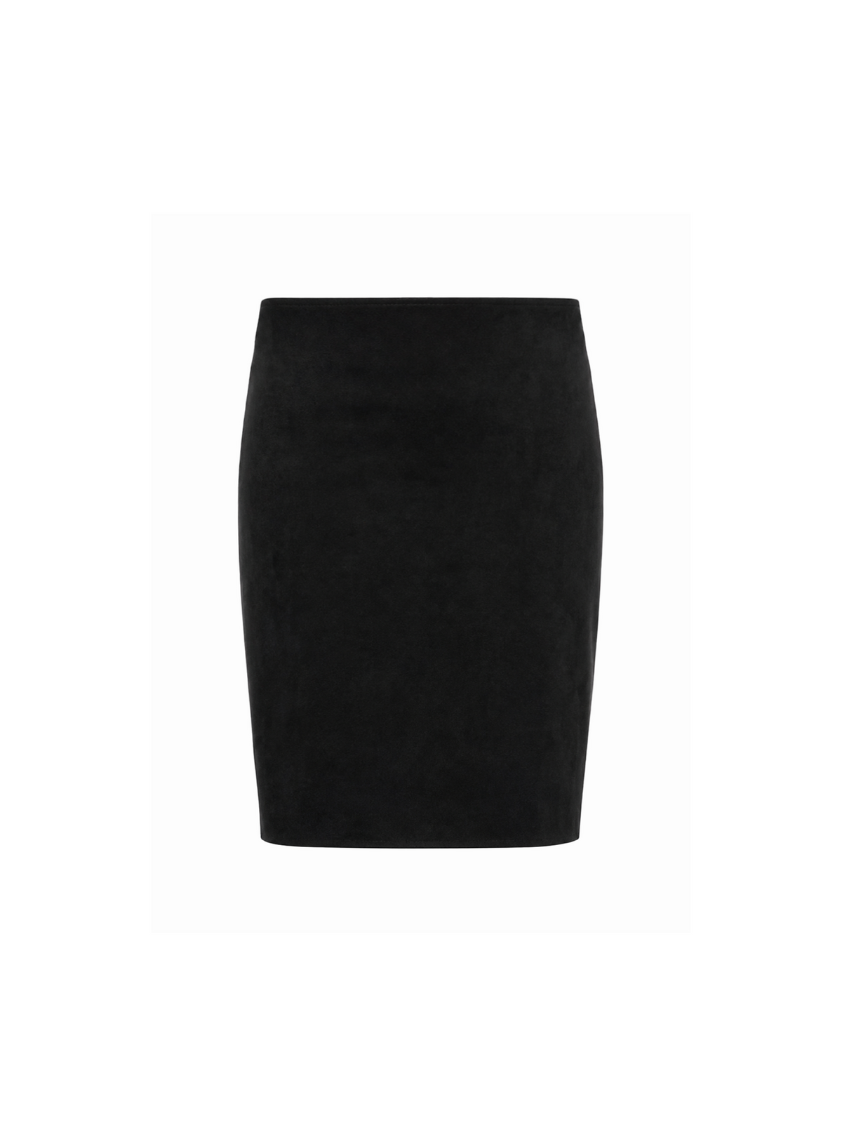 Suede mini skirt