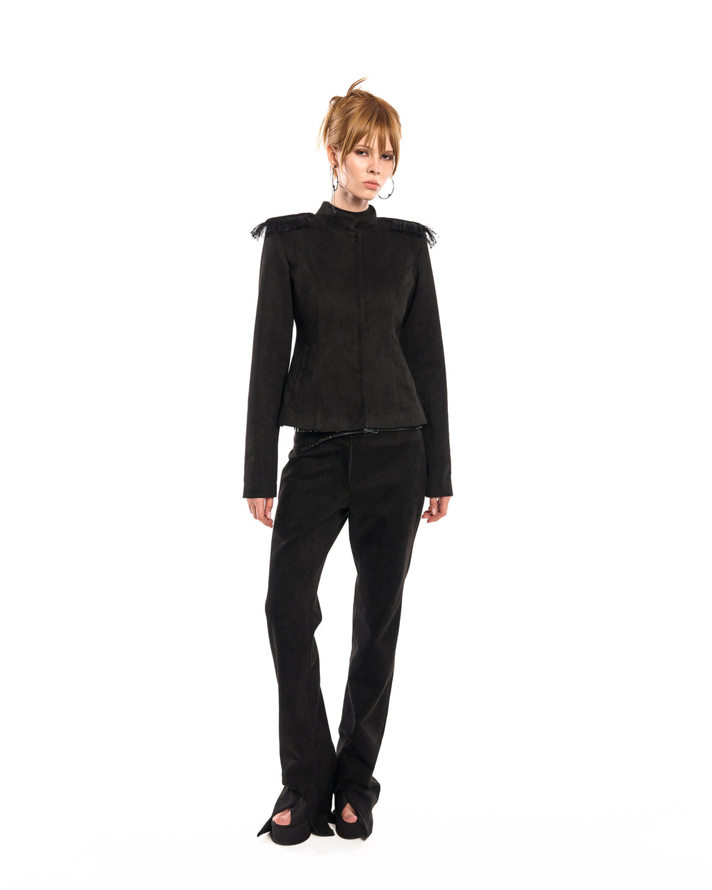Fringe slim jacket