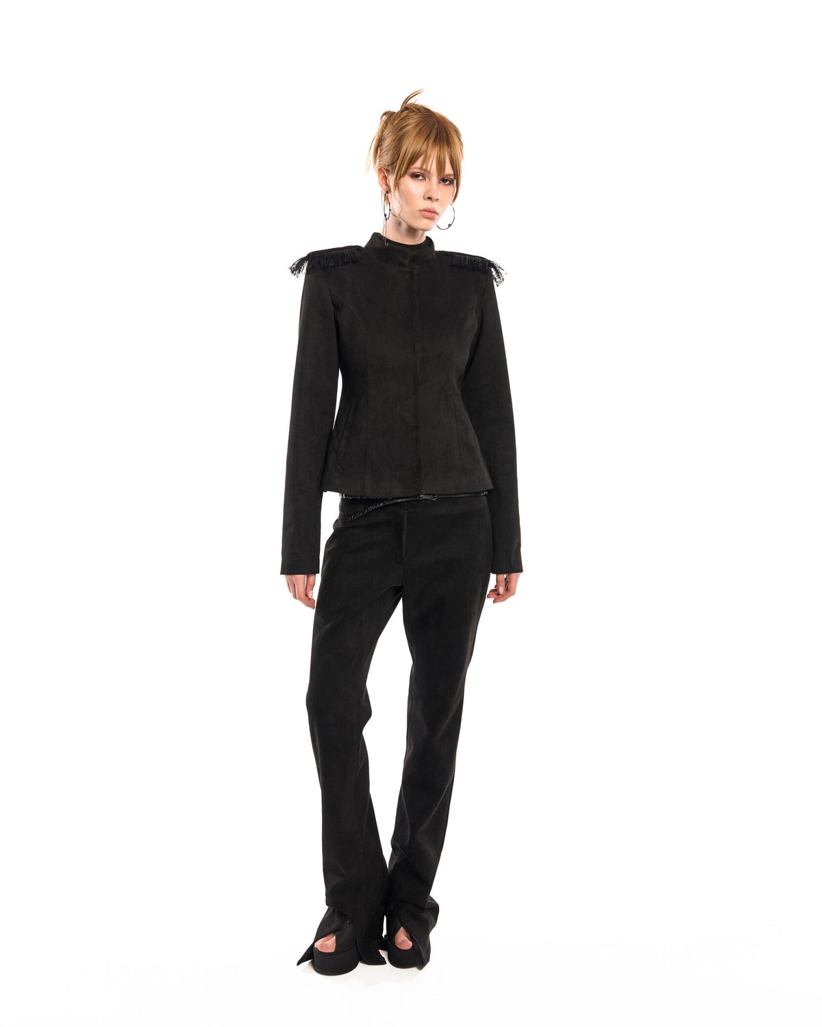 Fringe slim jacket