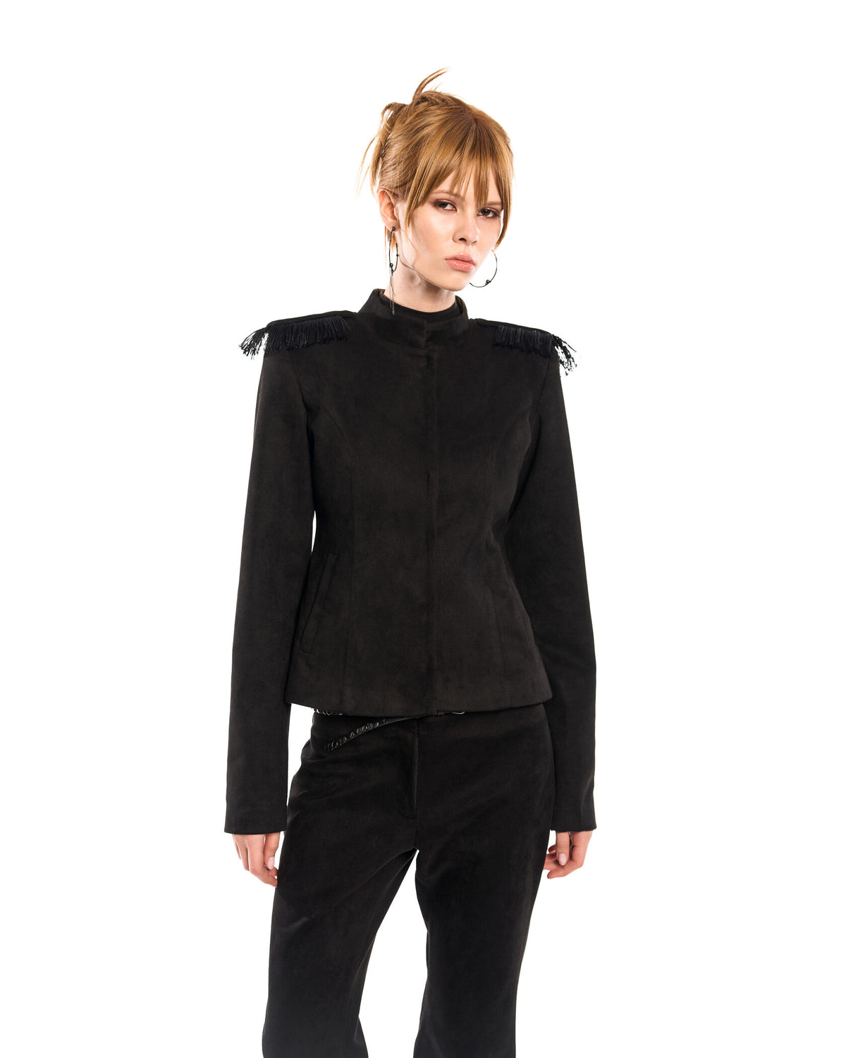 Fringe slim jacket