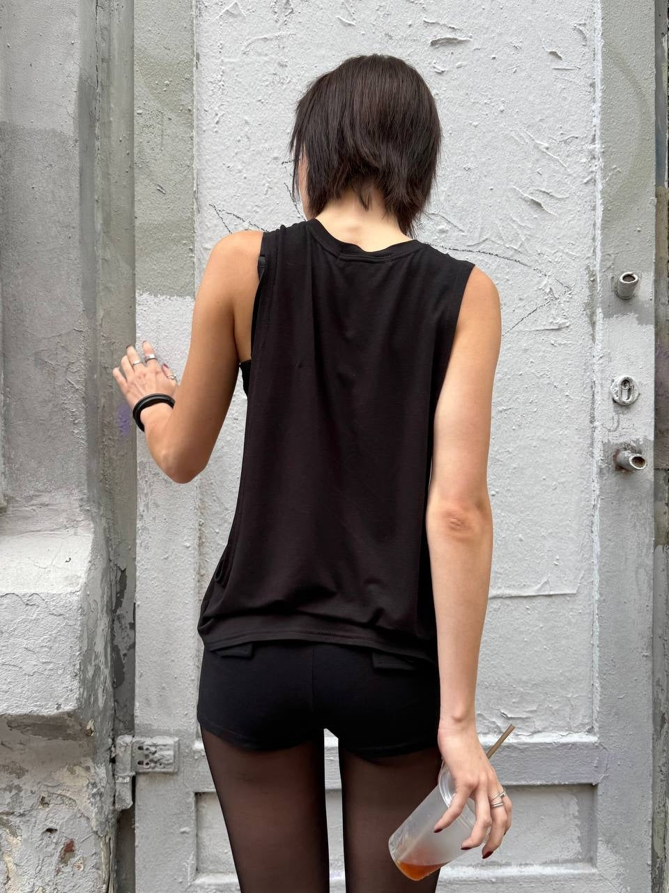 Buttons mini shorts