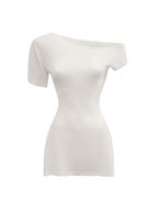 Milky Off Shoulder Dress