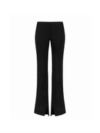 Suede low rise pants