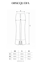 Suede low rise pants