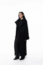 Maxi high collar coat