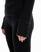 Blouse with messy buttons