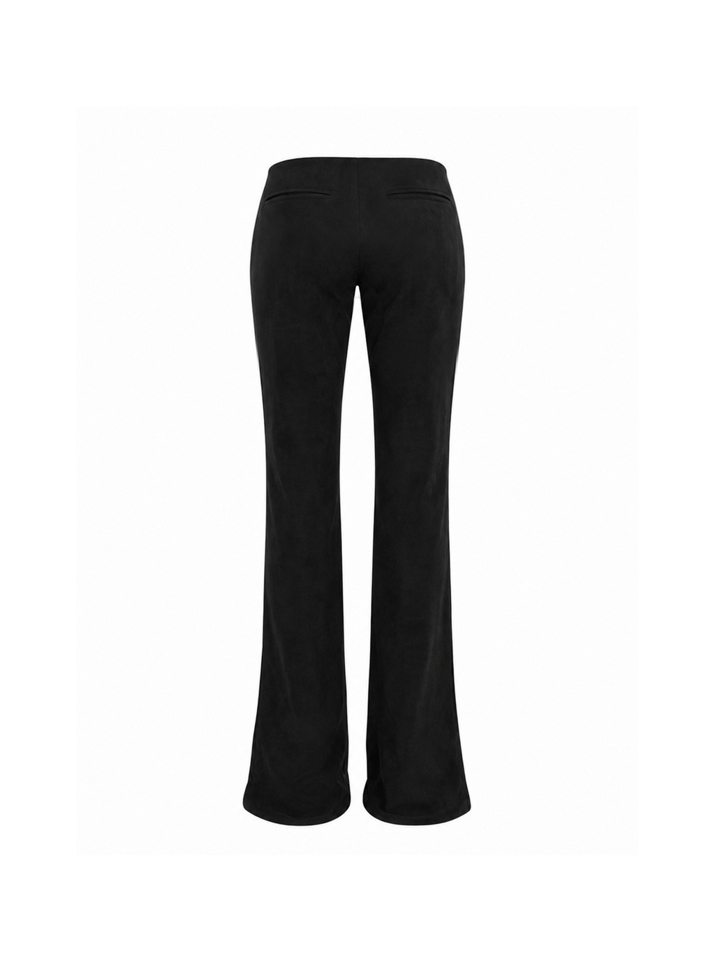 Suede low rise pants