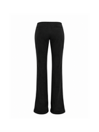 Suede low rise pants