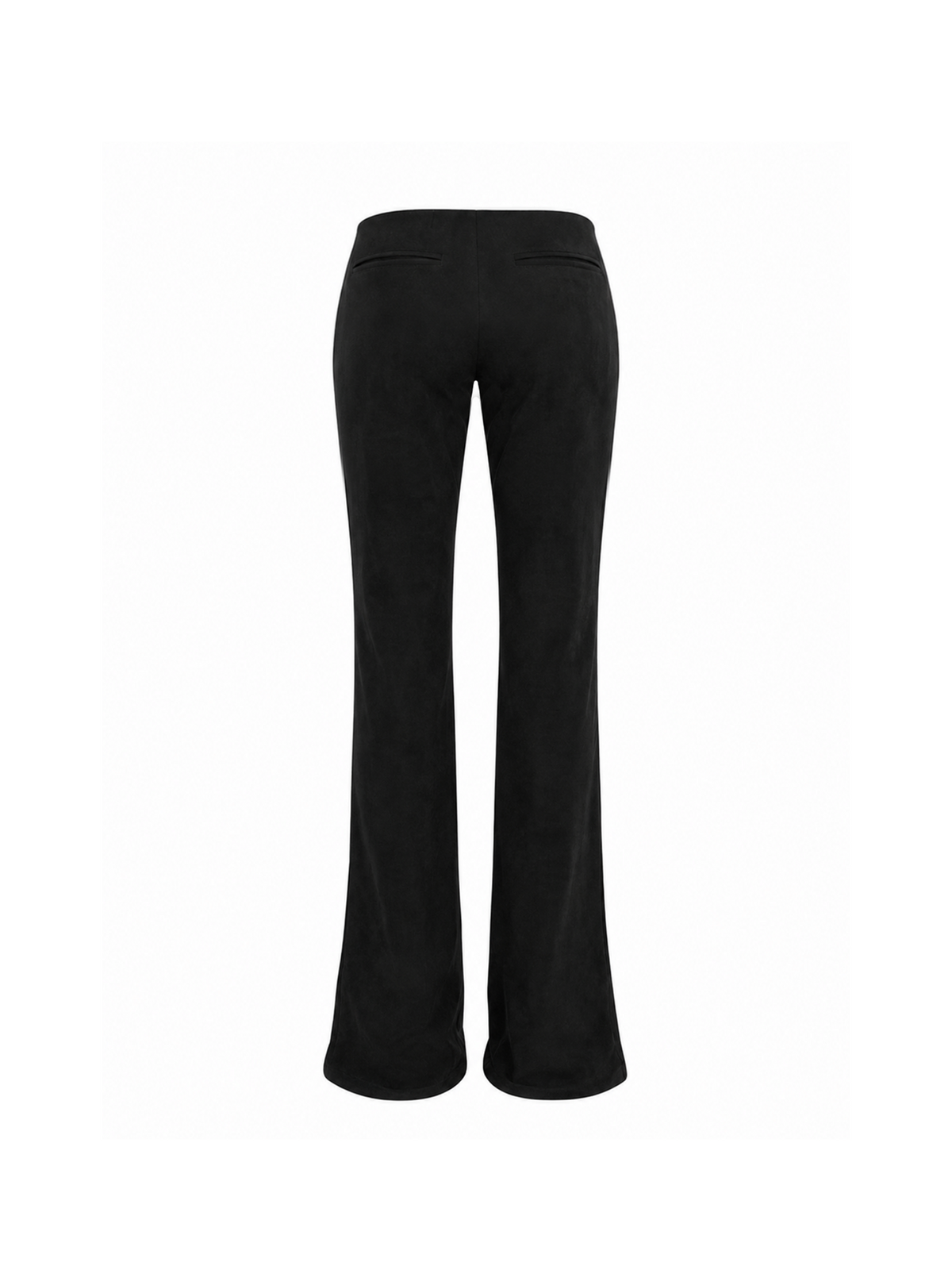 Suede low rise pants