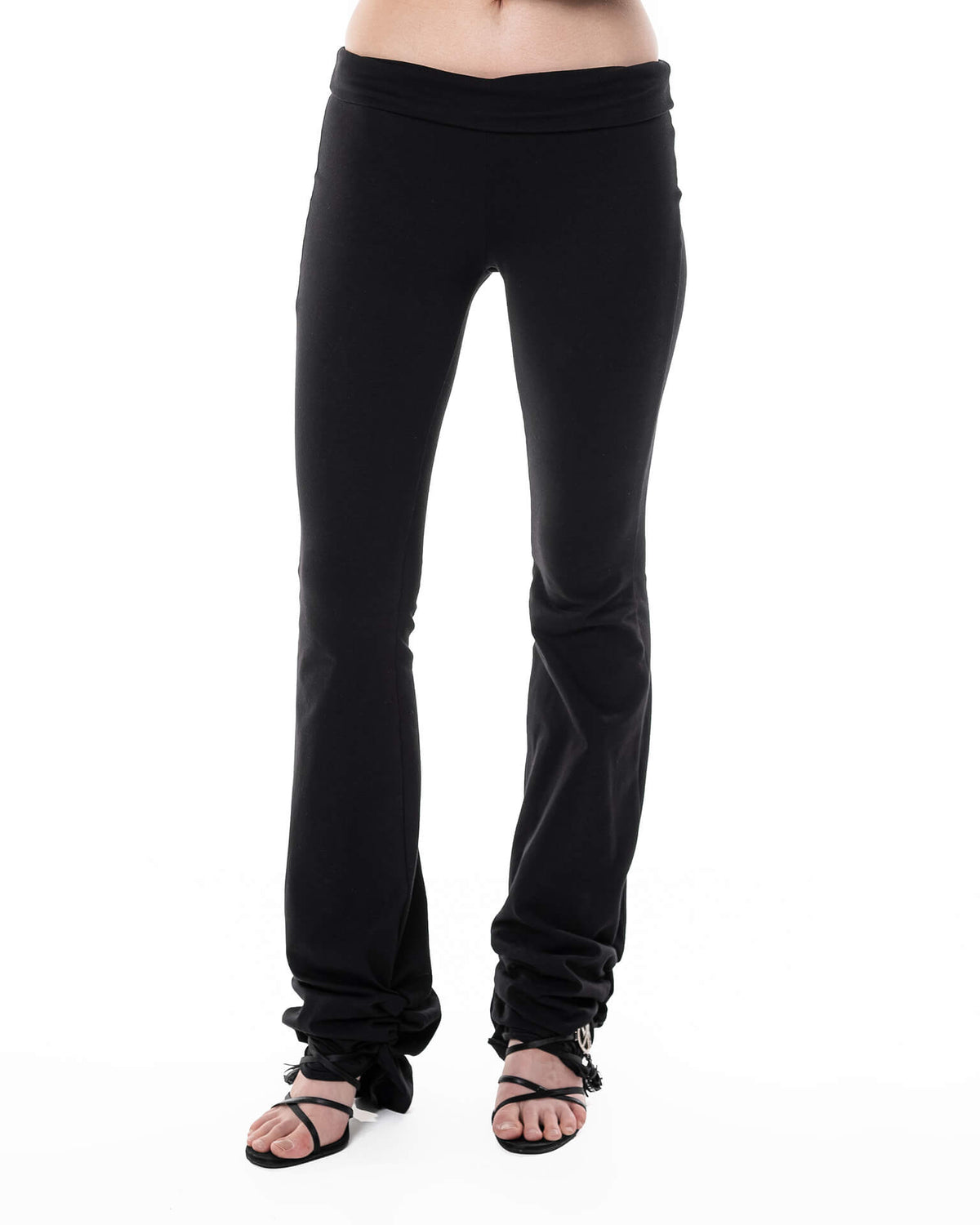 Skinny draped pants