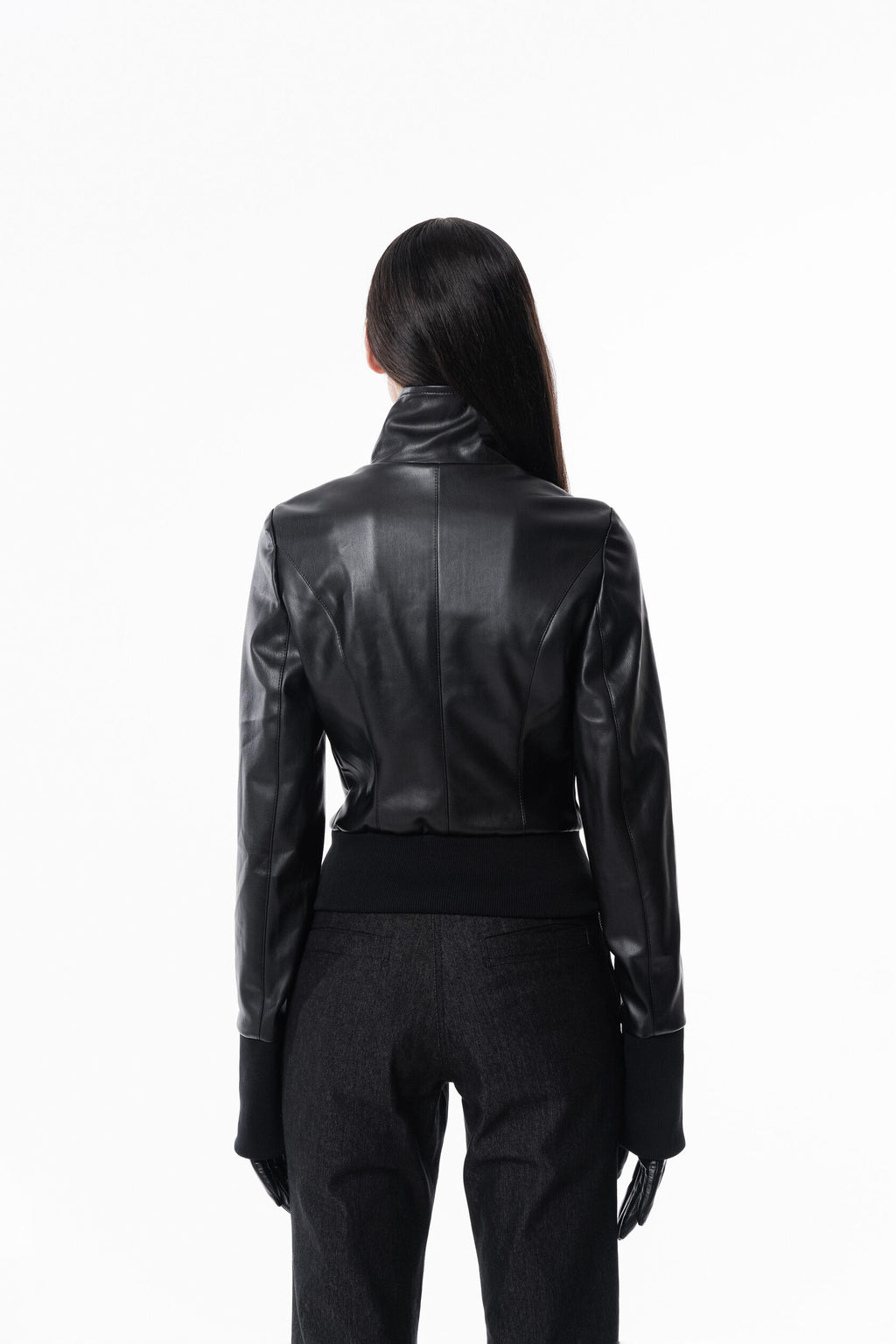 Black Slim Leather Jacket