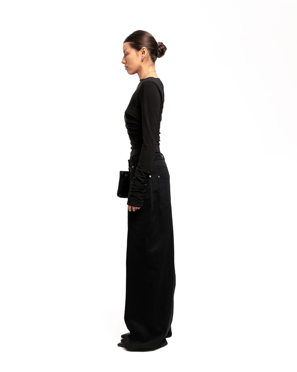 Black Draped bodysuit