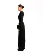 Black Draped bodysuit