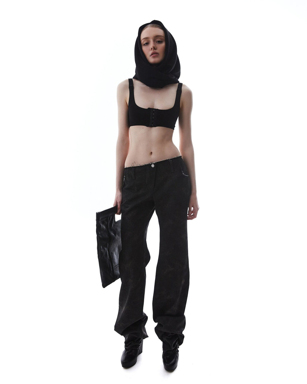 Black Raw Edges Jeans