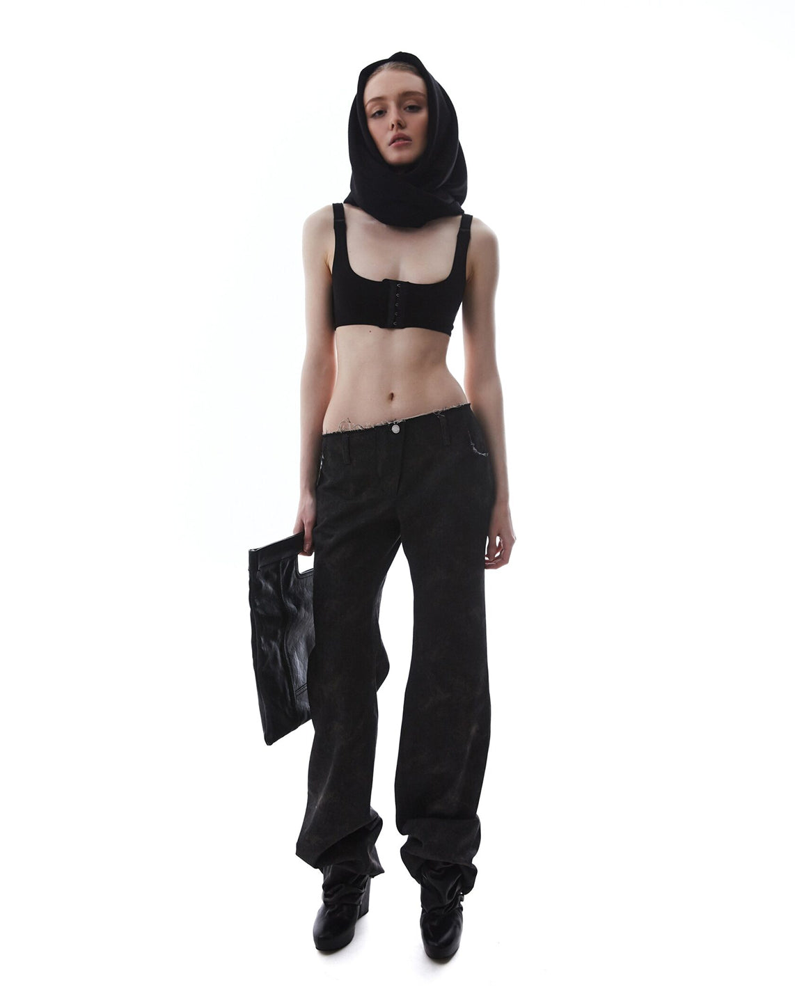 Black Raw Edges Jeans