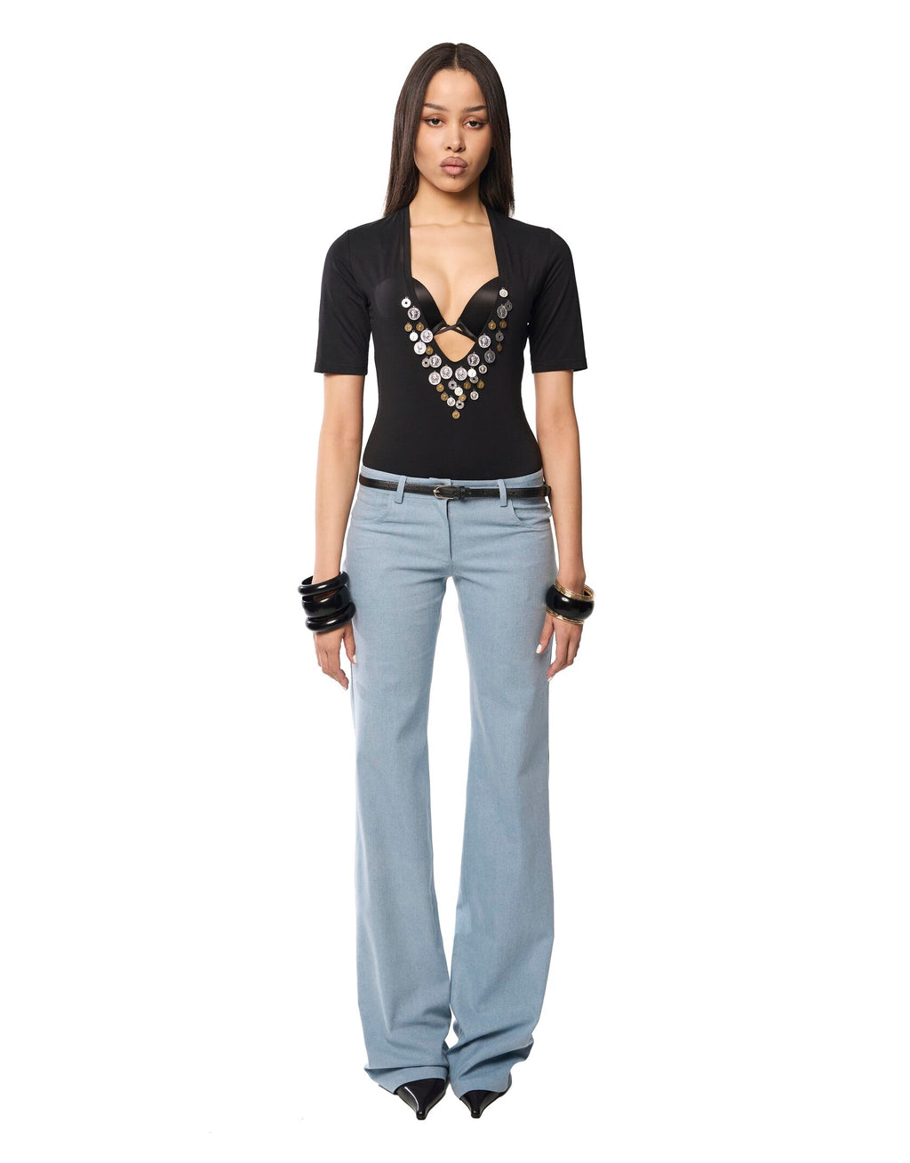 Blue Flared Jeans
