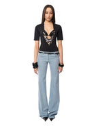 Blue Flared Jeans