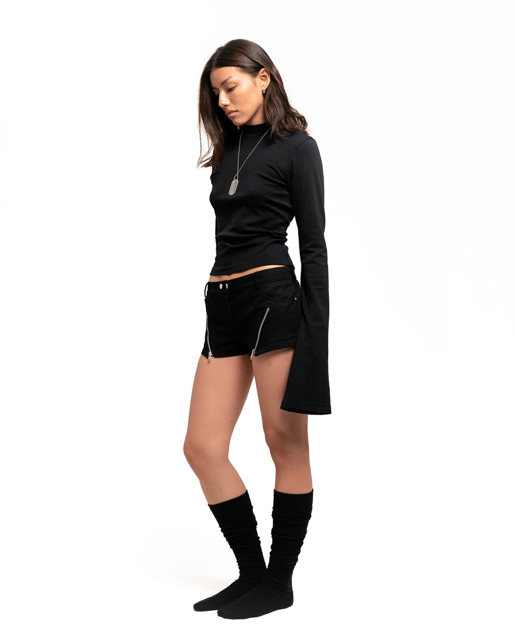 Zip Mini Shorts