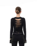 Longsleeve with cutouts