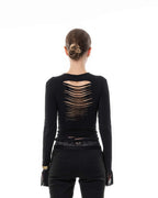 Longsleeve with cutouts