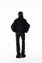 Black High collar coat