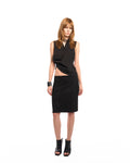 Suede mini skirt