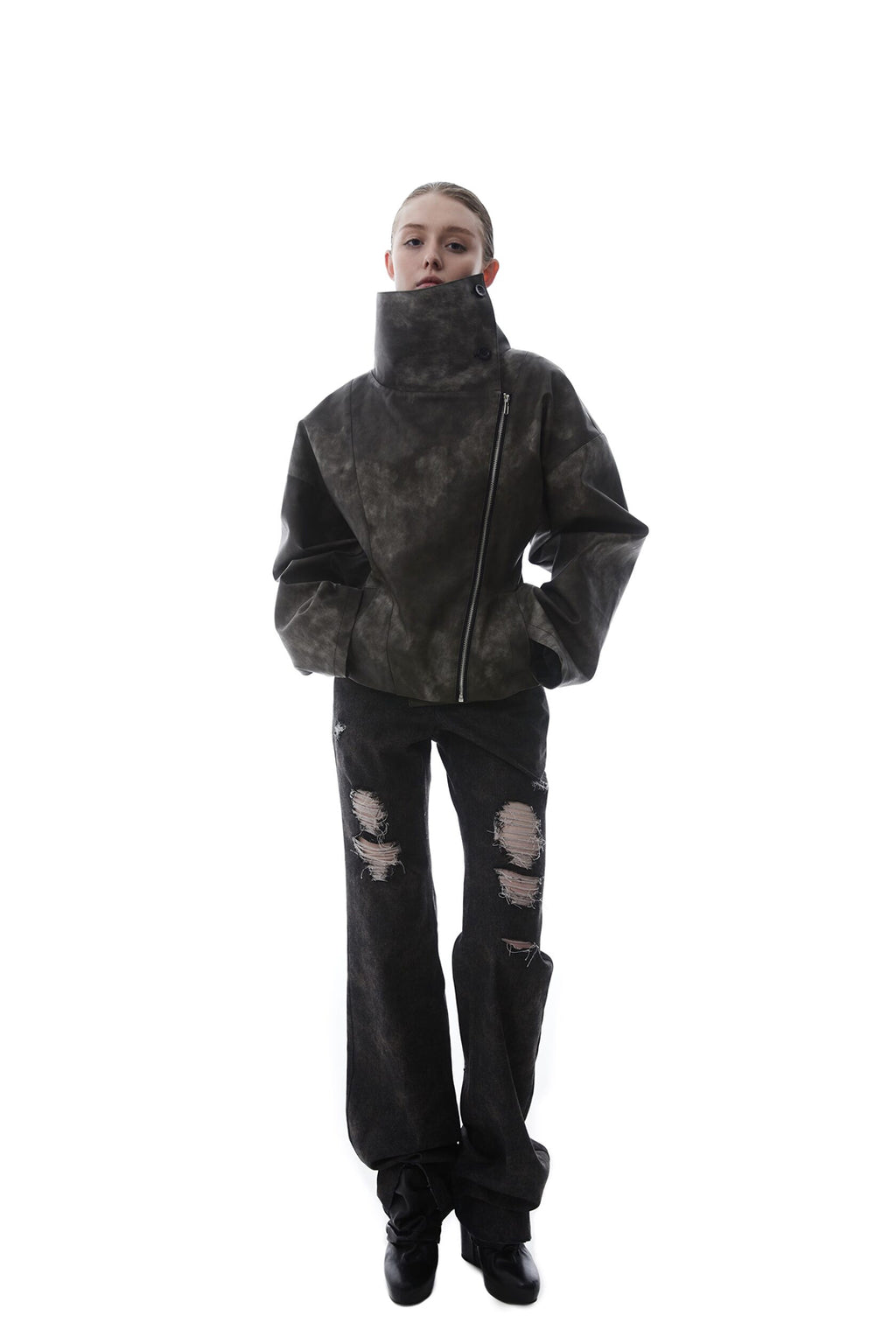 Washed Leather Jacket