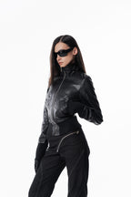 Black Slim Leather Jacket
