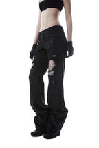 Black Distressed Jeans