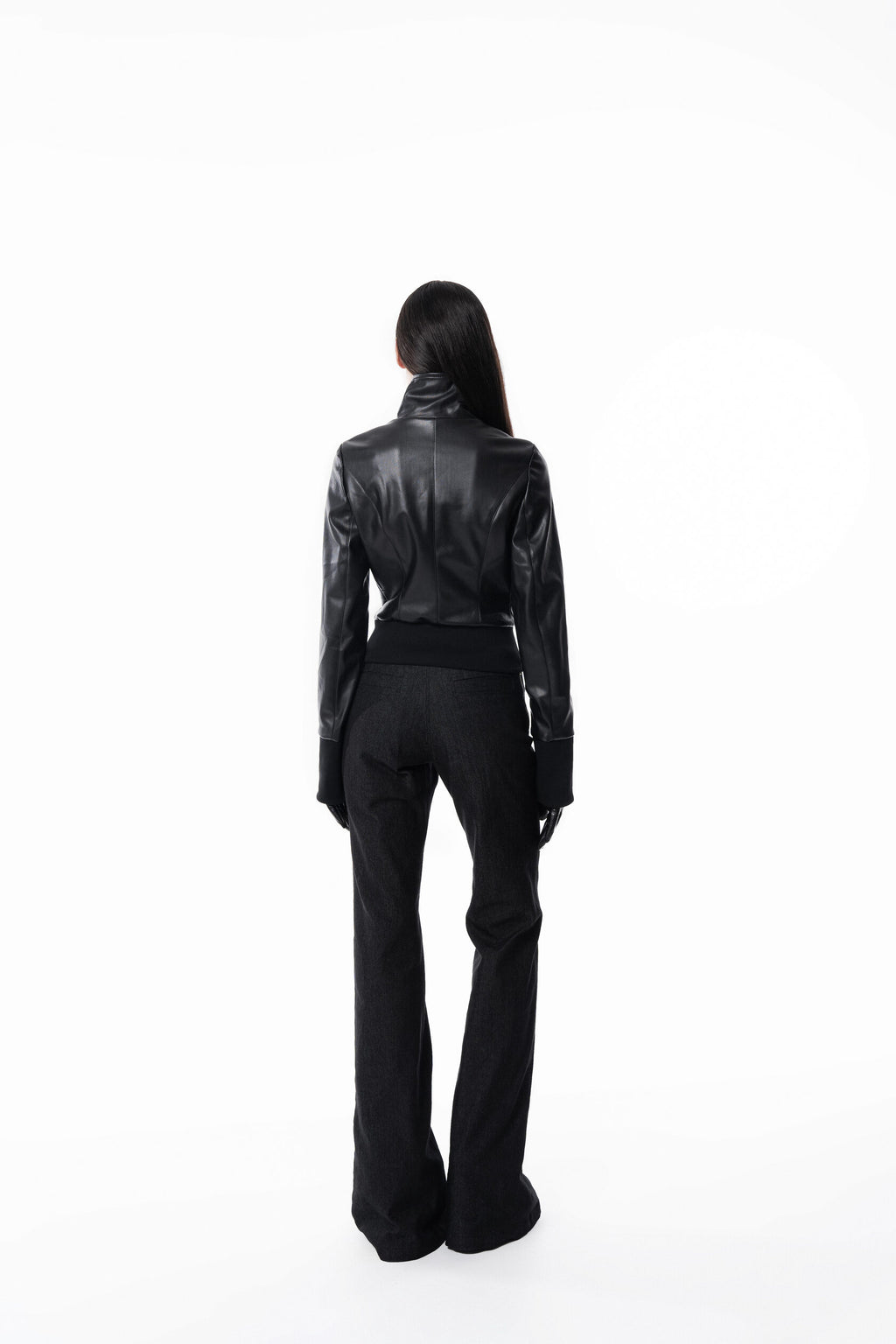 Black Slim Leather Jacket
