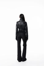 Black Slim Leather Jacket