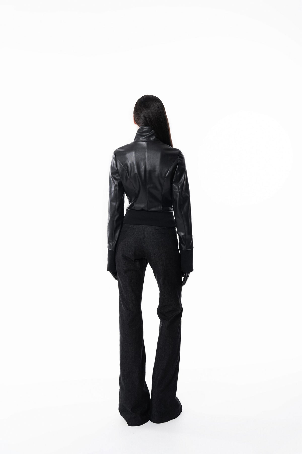 Black Slim Leather Jacket